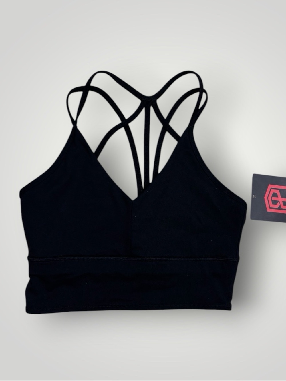 Born Primitive Black Strappy Sports Bra, XS NWT